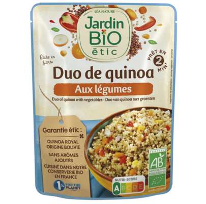 Duo de quinoa aux légumes BIO, Jardin BIO (250 g)