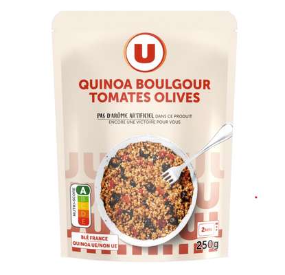 Quinoa boulgour tomates olives micro-ondable 2min, U (250 g)