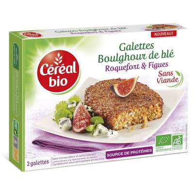 Galettes roquefort et figues, Céréal Bio (200 g)