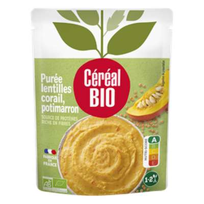 Doy purée lentilles corail potimarron BIO, Céréal Bio (250 g)
