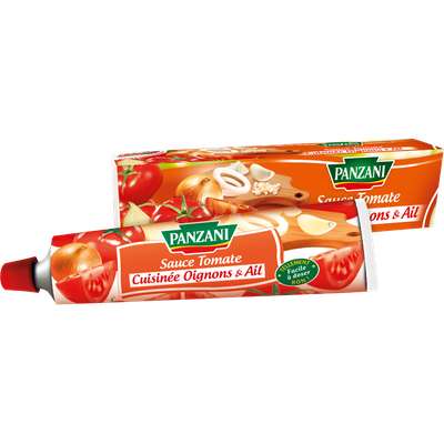 Sauce tomate à l'ail et aux oignons en tube, Panzani (180 g)