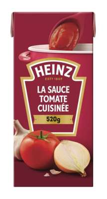 Sauce tomate cuisinée à l'ail et aux oignons, Heinz (520 g)