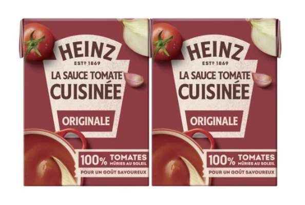 Sauce tomate cuisinée à l'ail et aux oignons, Heinz (2 x 210 g)