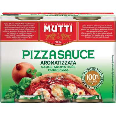 Sauce pour pizza aromatisée, Mutti (2 x 400 g)