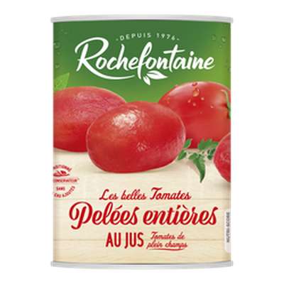 Tomates pelées, Rochefontaine (480 g)