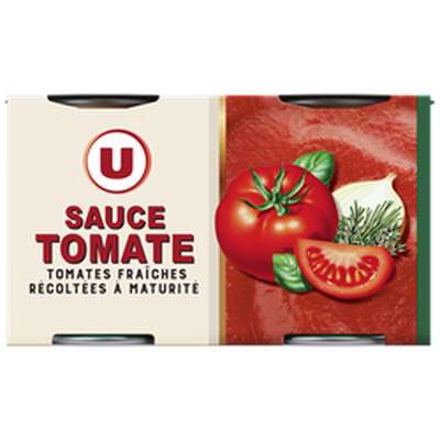 Sauce tomate fraiches,  U (2 x 190 g)