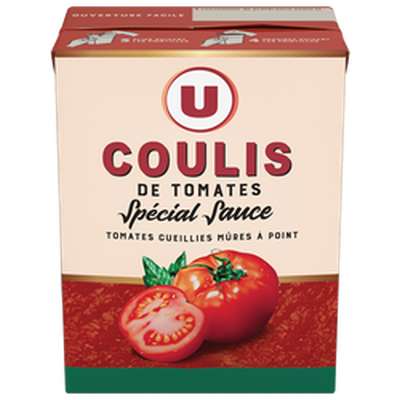 Pulpe de tomates spécial sauce coulis, U (390 g)