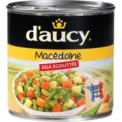 Macédoine déjà égouttée, D'aucy (265 g)