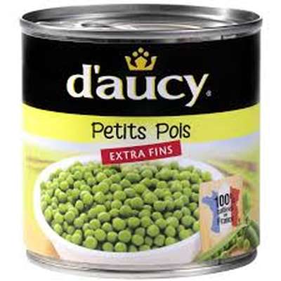 Petit pois extra fin, D'aucy (280 g)