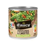 Petits pois et carottes extra-tendres, D'aucy (850 g)