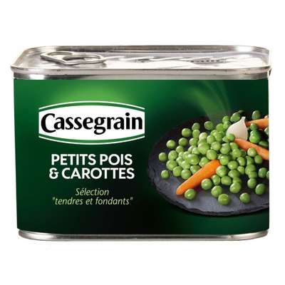 Petits pois carottes, Cassegrain (465 g)