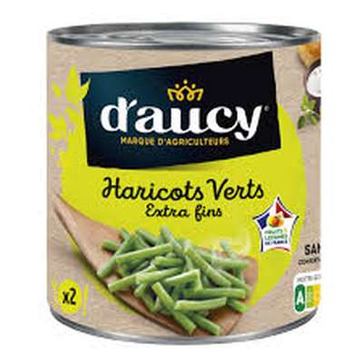 Haricots verts extra-fins, D'aucy (220 g)