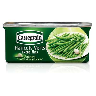 Haricots verts extra fins, Cassegrain (110 g)