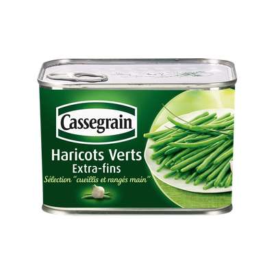 Haricots verts extra fins, Cassegrain (390 g)