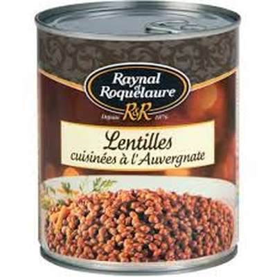 Lentilles cuisinées à l'auvergnate, Raynal et Roquelaure (820 g)