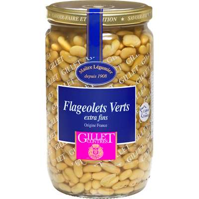 Flageolets verts extra fins, Gillet Contres (420 g)