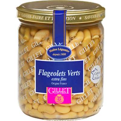 Flageolets verts extra-fins, Gillet Contres (260 g)