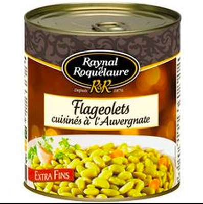 Flageolets cuisinés à l'Auvergnate, Raynal et Roquelaure (820 g)