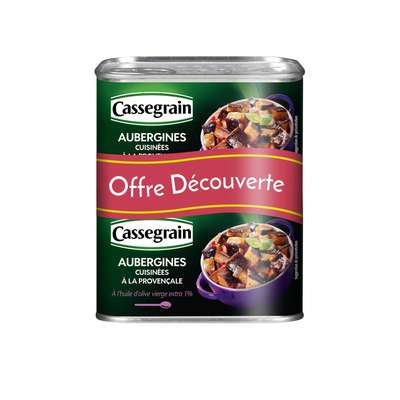 Aubergines à la provençale LOT DE 2, Cassegrain (2 x 375 g)