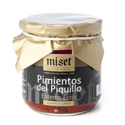 Pimientos del Piquillo extra, poivrons cuits au feu de bois, Miset (290 g)