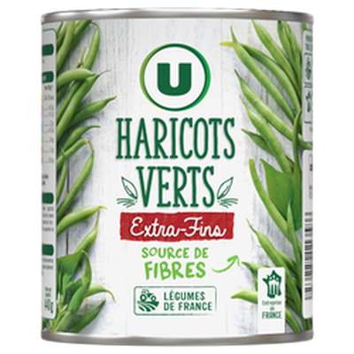 Haricots verts extra-fins, U (440 g)