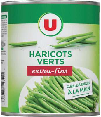 Haricots verts extra-fins cueillis et rangés à la main, U (440 g)