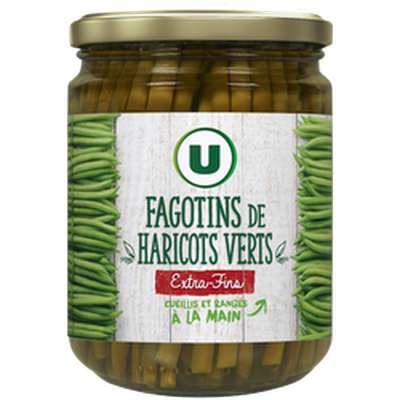 Haricots verts extra-fins en fagotins, U (220 g)