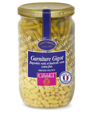 Flageolets verts et haricots verts, Gillet Contres (390 g)
