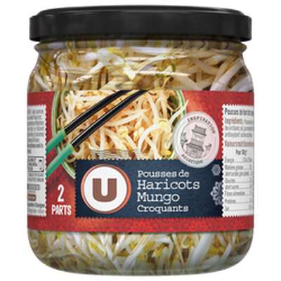 Pousses de haricots mungo croquantes, U (37 cl)