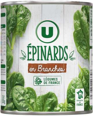 Epinards en branches, U (530 g)