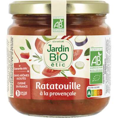 Ratatouille cuisinée aux herbes de Provence, Jardin Bio (400 g)