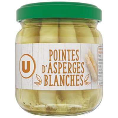 Pointes d'asperges blanches, U (110 g)