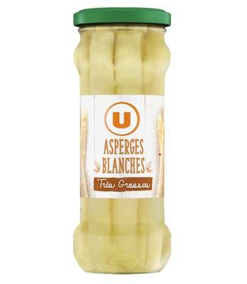 Asperges blanches très grosses pelées, U (320 g)