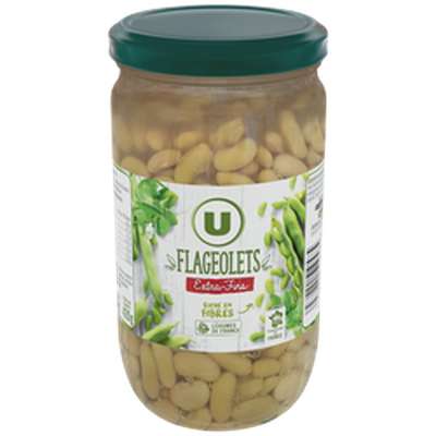 Flageolets verts extra-fins, U (420 g)