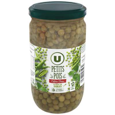Petits pois extra-fins, U (445 g)