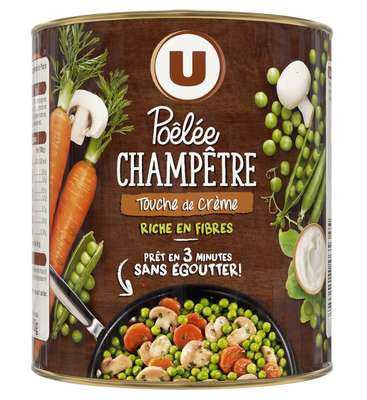 Légumes cuisinés pôélée champêtre, U (580 g)