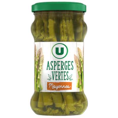 Asperges vertes moyennes, U (185 g)