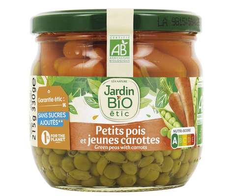 Petits pois très fins et carottes BIO, Jardin Bio (330 g)