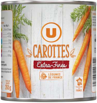 Carottes extra fines, U (265 g)