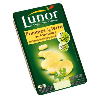 Pomme de terre en lamelle cuite vapeur, Lunor (500 g)