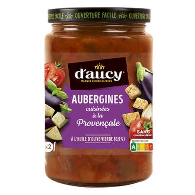 Aubergines cuisinées à la provençale, D'Aucy (380 g)