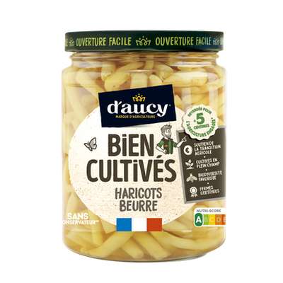 Haricots au beurre bien cultivés, D'Aucy (290 g)