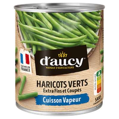 Haricots verts extra fins, D'aucy   (455 g)