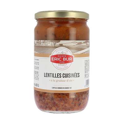 Lentilles cuisinées à la graisse d'oie, Eric Bur (370 g)