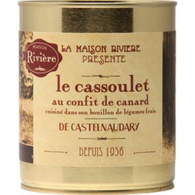 Cassoulet Castelnaudary au confit de canard, Maison rivière (840 g)