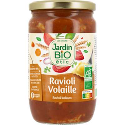 Ravioli à la volaille, Jardin Bio (700 g)
