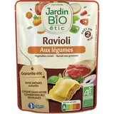 Plat cuisiné bio ravioli légumes BIO, Jardin Bio (250 g)