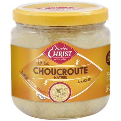 Choucroute à garnir sans matière grasse et sans alcool, Christ (390 g)