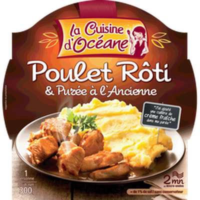 Poulet rôti et sa purée à l'ancienne, La Cuisine d'Océane (300 g)