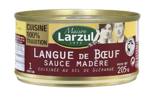 Langue de boeuf sauce madère, Maison Larzul (205g)